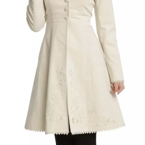 NWT Hot Topic Beauty and the Beast Button-Up Cream Dress - Picture 2 of 9